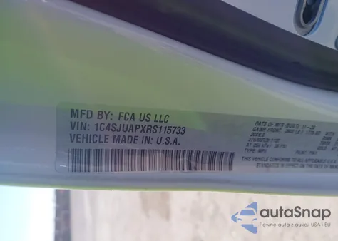 2024 Jeep Wagoneer Series I из США, поврежденный, VIN 1C4SJUAPXRS115733